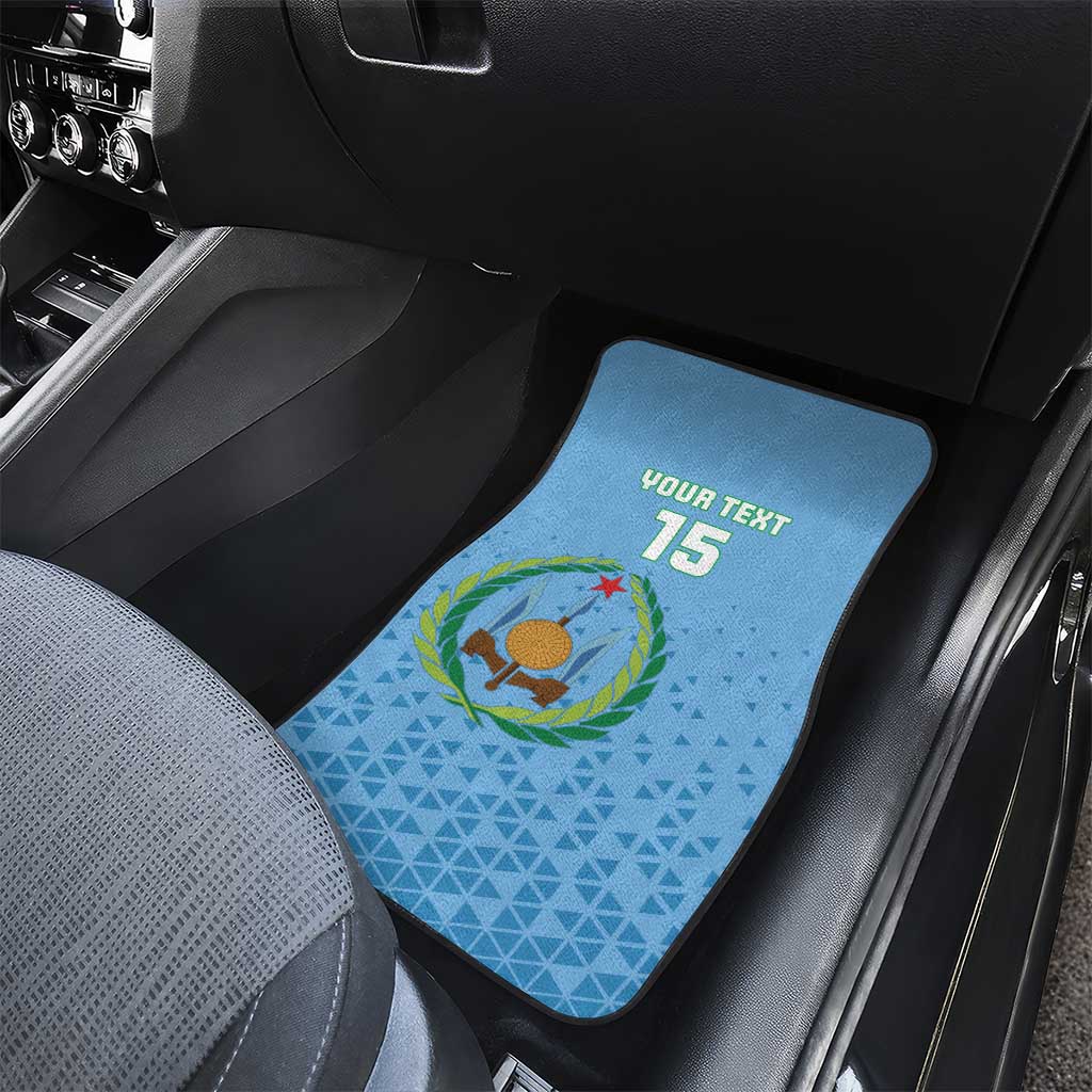 Custom Djibouti Football Car Mats Go Champions