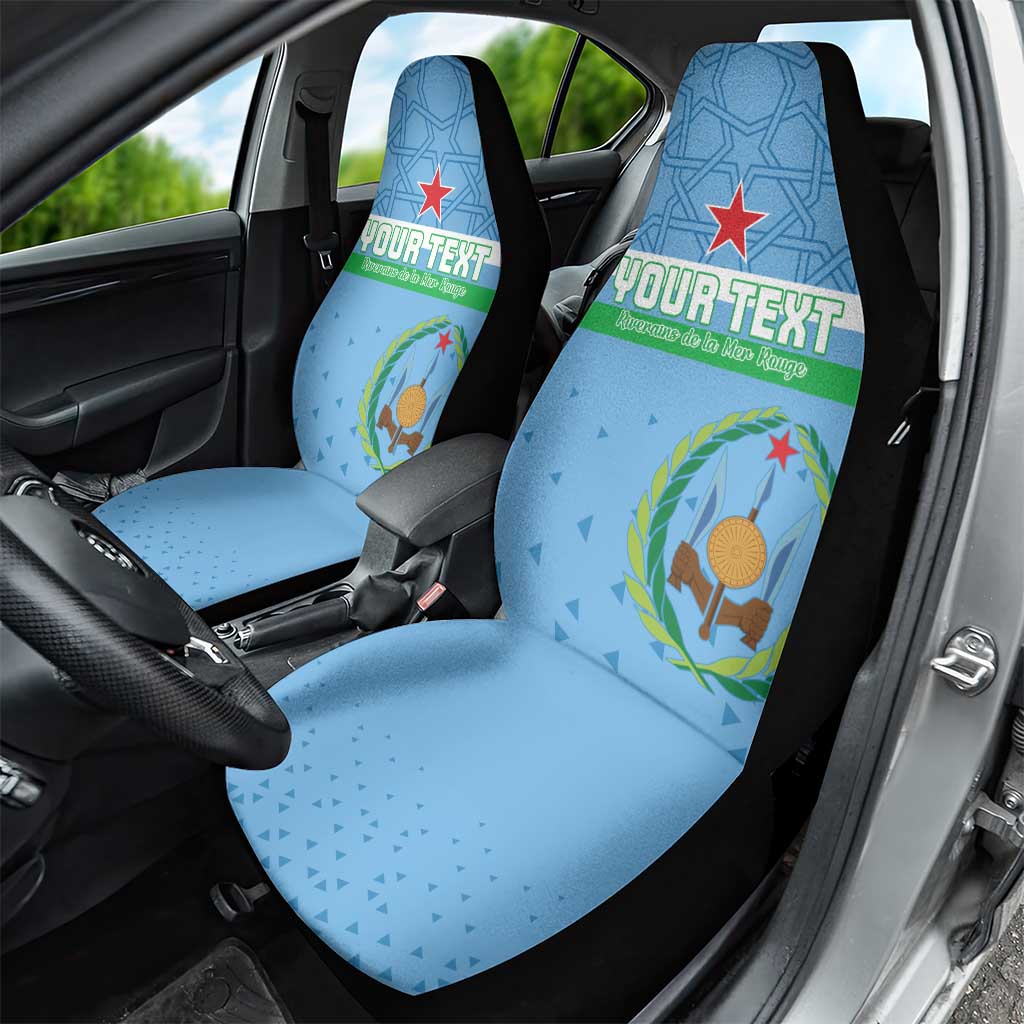 Custom Djibouti Football Car Seat Cover Go Champions