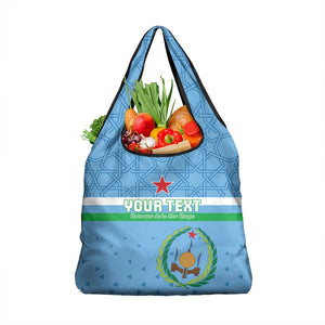 Custom Djibouti Football Grocery Bag Go Champions