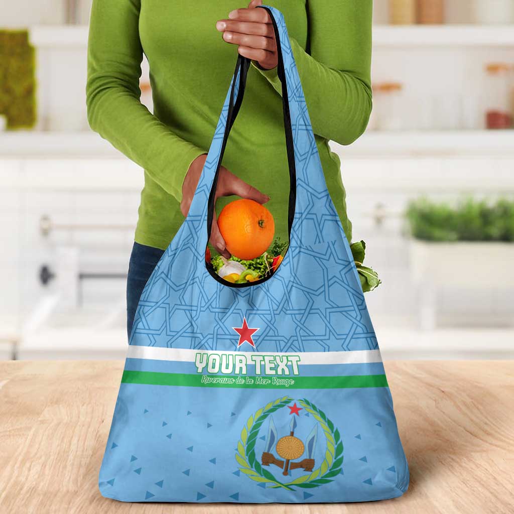 Custom Djibouti Football Grocery Bag Go Champions