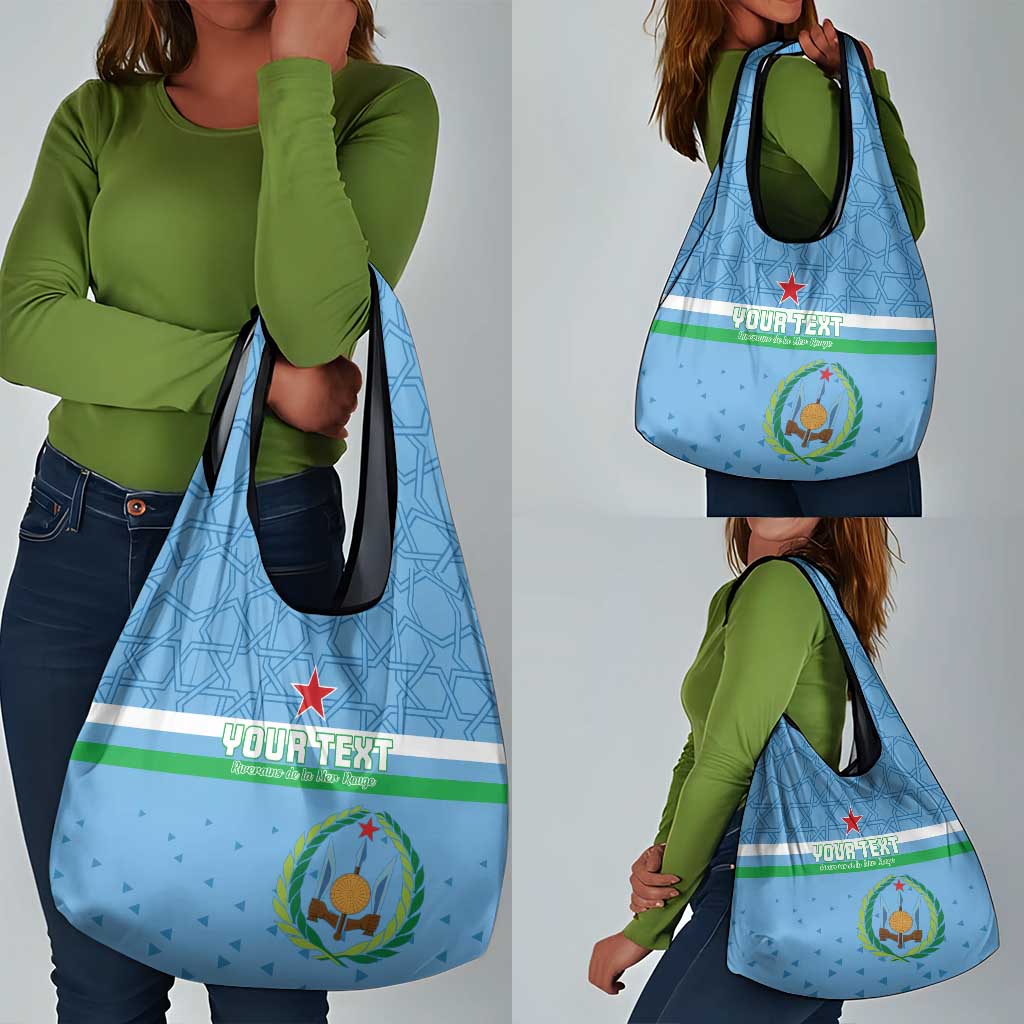 Custom Djibouti Football Grocery Bag Go Champions