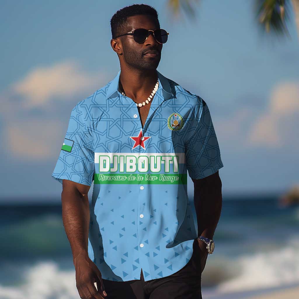 Custom Djibouti Football Hawaiian Shirt Go Champions