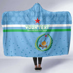 Custom Djibouti Football Hooded Blanket Go Champions
