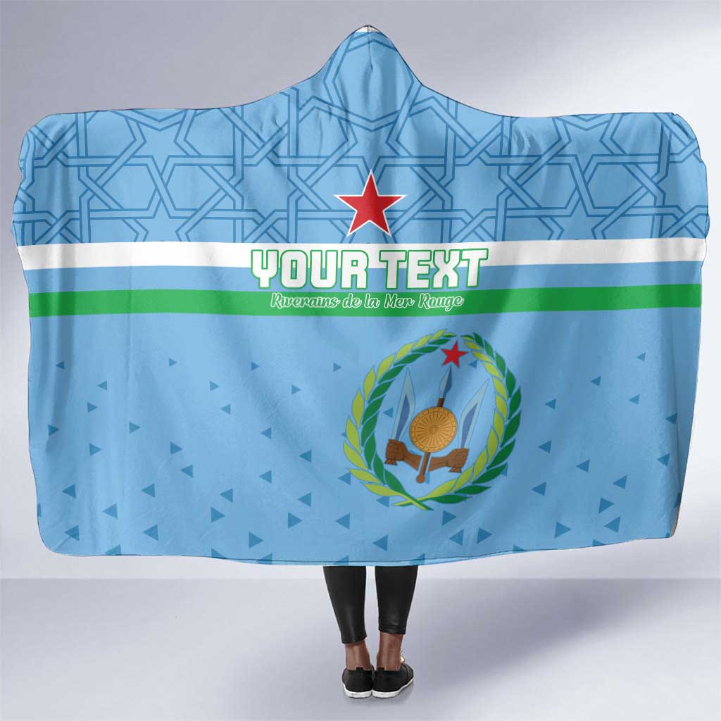 Custom Djibouti Football Hooded Blanket Go Champions