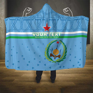 Custom Djibouti Football Hooded Blanket Go Champions