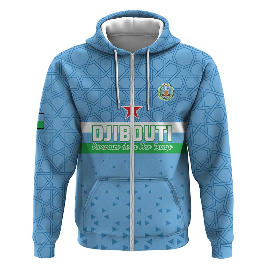 Custom Djibouti Football Hoodie Go Champions