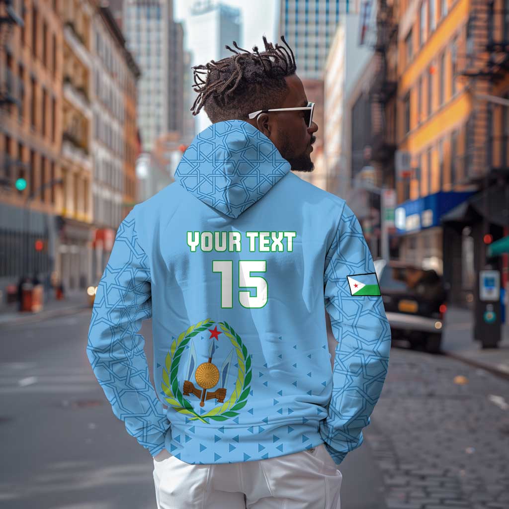 Custom Djibouti Football Hoodie Go Champions