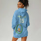 Custom Djibouti Football Hoodie Dress Go Champions