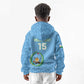 Custom Djibouti Football Kid Hoodie Go Champions