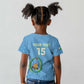 Custom Djibouti Football Kid T shirt Go Champions