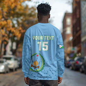 Custom Djibouti Football Long Sleeve Shirt Go Champions