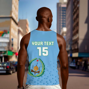 Custom Djibouti Football Men Tank Top Go Champions