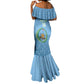 Custom Djibouti Football Mermaid Dress Go Champions