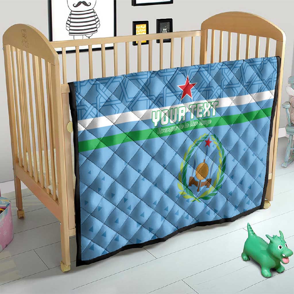 Custom Djibouti Football Quilt Go Champions