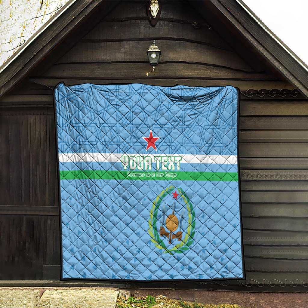 Custom Djibouti Football Quilt Go Champions
