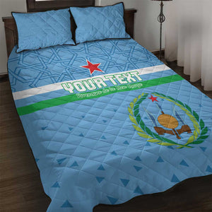Custom Djibouti Football Quilt Bed Set Go Champions