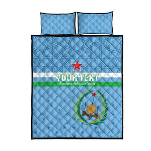 Custom Djibouti Football Quilt Bed Set Go Champions