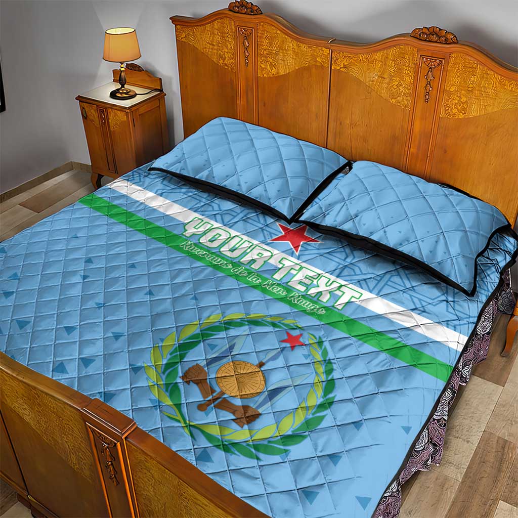 Custom Djibouti Football Quilt Bed Set Go Champions