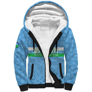 Custom Djibouti Football Sherpa Hoodie Go Champions