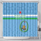Custom Djibouti Football Shower Curtain Go Champions