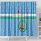Custom Djibouti Football Shower Curtain Go Champions