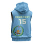 Custom Djibouti Football Sleeveless Zip Hoodie Go Champions - African Pride