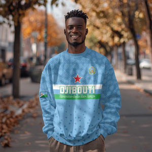 Custom Djibouti Football Sweatshirt Go Champions