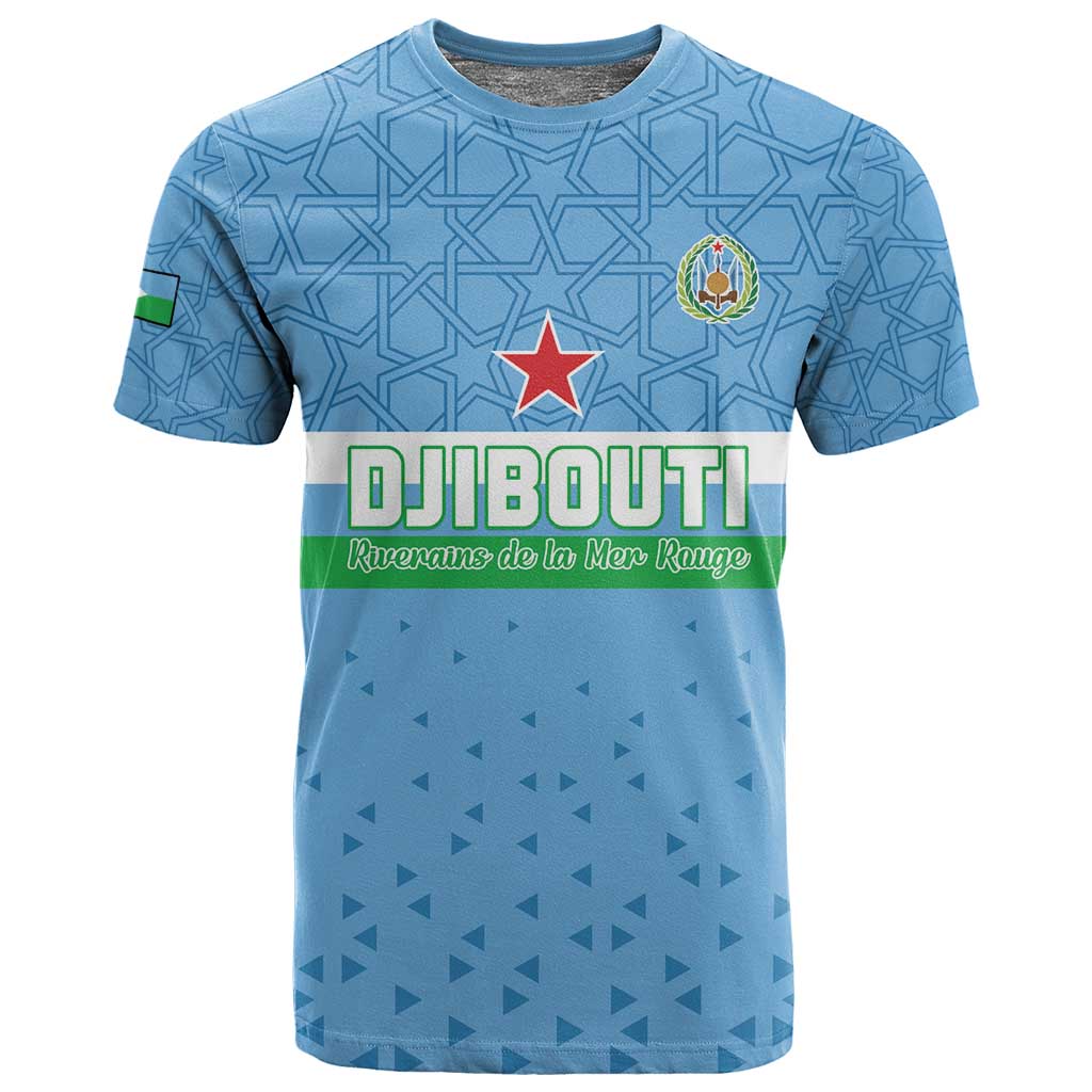 Custom Djibouti Football T shirt Go Champions