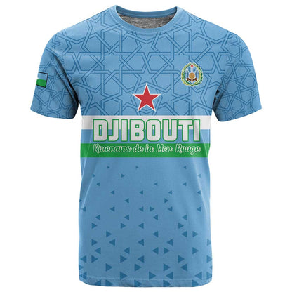 Custom Djibouti Football T shirt Go Champions