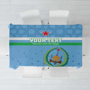 Custom Djibouti Football Tablecloth Go Champions