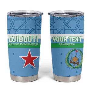 Custom Djibouti Football Tumbler Cup Go Champions