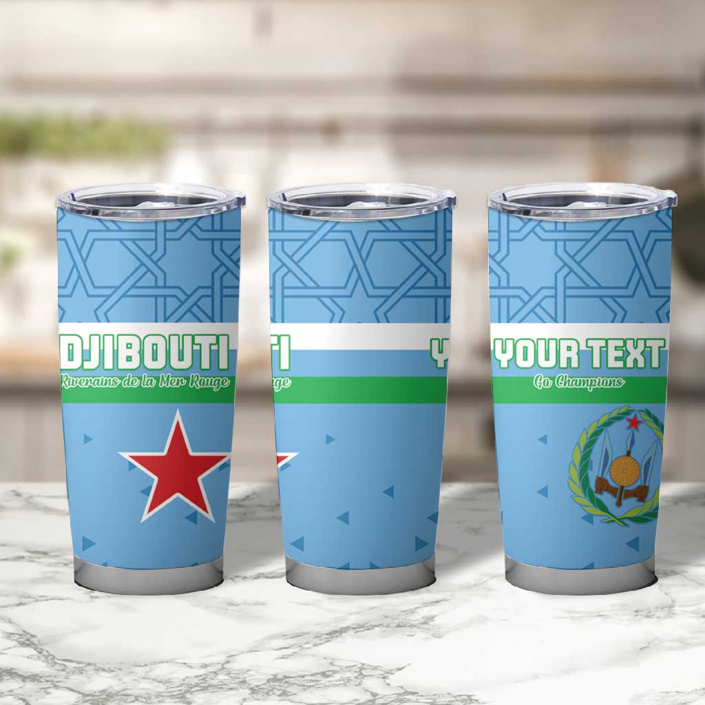 Custom Djibouti Football Tumbler Cup Go Champions