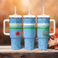 Custom Djibouti Football Tumbler With Handle Go Champions