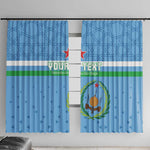 Custom Djibouti Football Window Curtain Go Champions