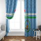Custom Djibouti Football Window Curtain Go Champions