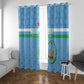 Custom Djibouti Football Window Curtain Go Champions