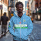 Custom Djibouti Football Zip Hoodie Go Champions