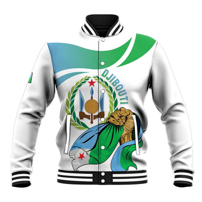Personalized Happy Djibouti Baseball Jacket Independence Day