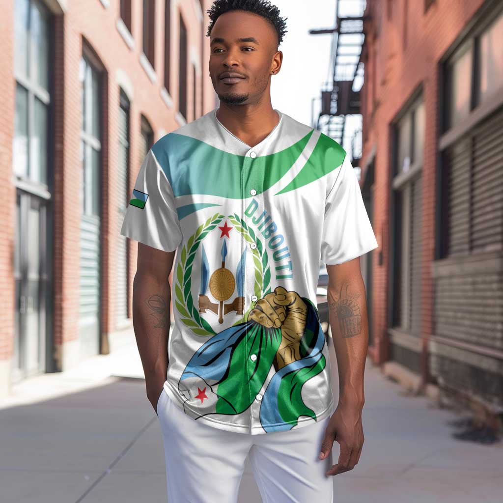Personalized Happy Djibouti Baseball Jersey Independence Day