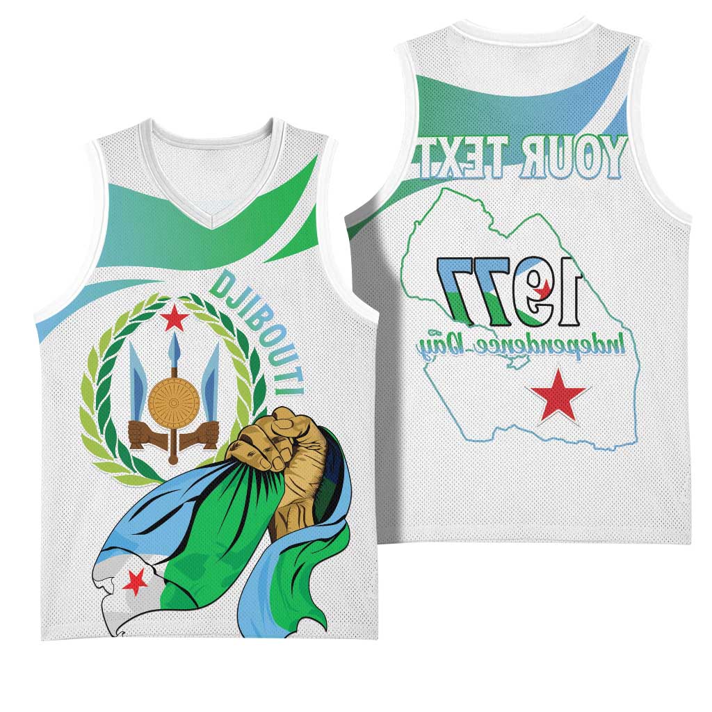 Personalized Happy Djibouti Basketball Jersey Independence Day - African Pride