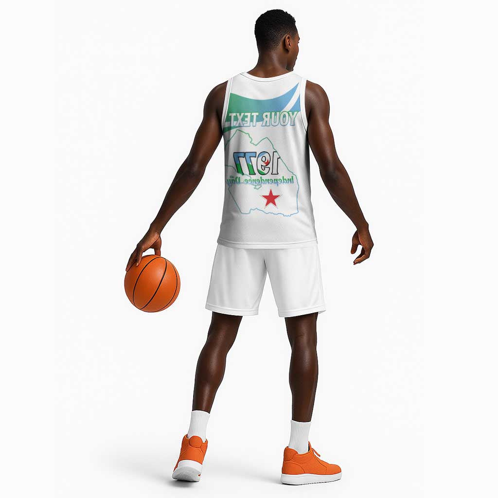 Personalized Happy Djibouti Basketball Jersey Independence Day - African Pride