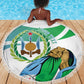 Personalized Happy Djibouti Beach Blanket Independence Day