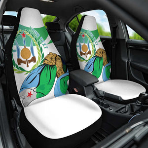 Personalized Happy Djibouti Car Seat Cover Independence Day
