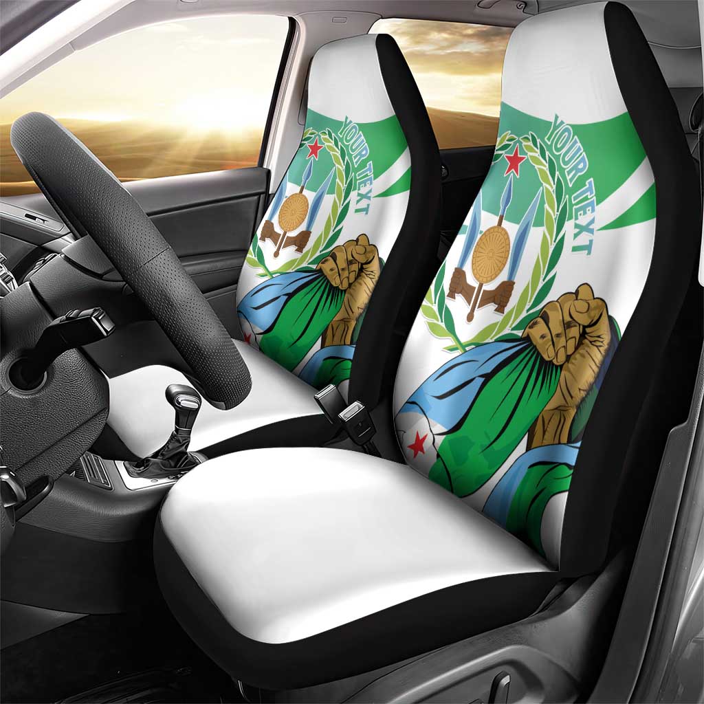 Personalized Happy Djibouti Car Seat Cover Independence Day