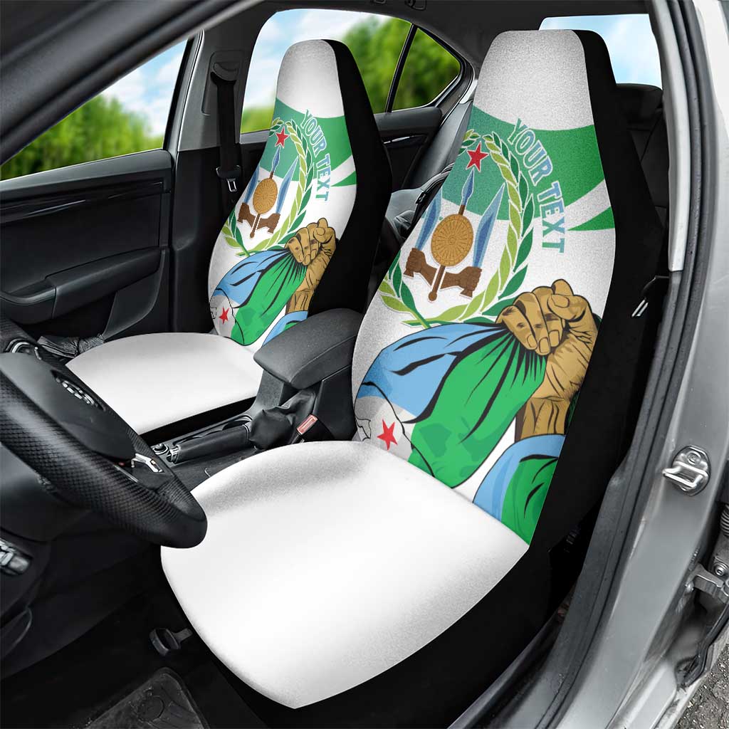 Personalized Happy Djibouti Car Seat Cover Independence Day
