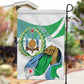 Personalized Happy Djibouti Garden Flag Independence Day