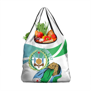 Personalized Happy Djibouti Grocery Bag Independence Day