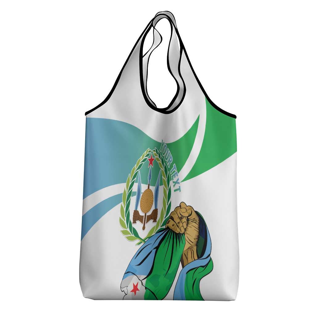 Personalized Happy Djibouti Grocery Bag Independence Day