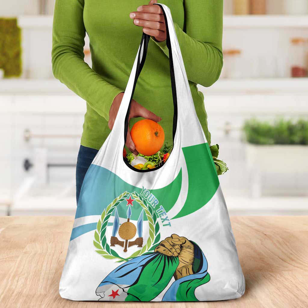 Personalized Happy Djibouti Grocery Bag Independence Day