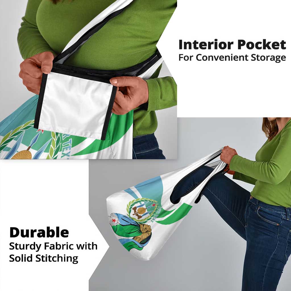 Personalized Happy Djibouti Grocery Bag Independence Day